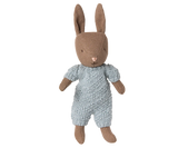 Maileg - Kaninchen, Mikro - Braun - Blauer Strickanzug