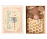 Maileg - Schläfrige Babymaus in Matchbox - Rose