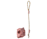 Maileg - Haustierhalsband und Leine, Rosa