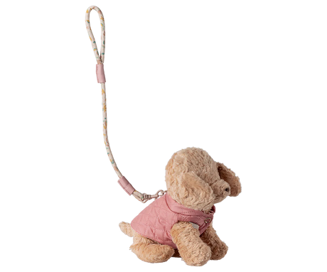 Maileg - Haustierhalsband und Leine, Rosa