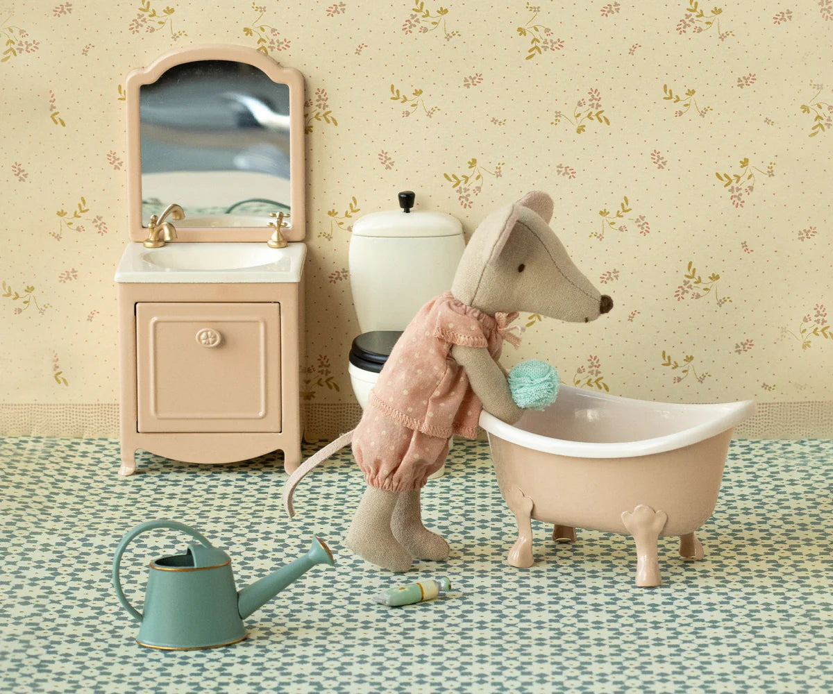 Maileg Badewanne, Maus Rosa