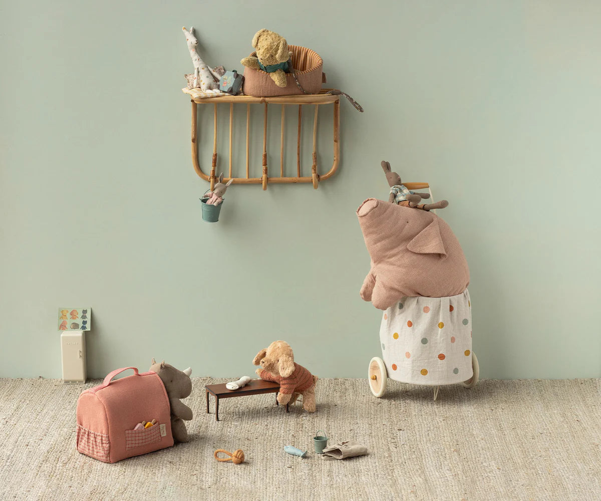 Maileg - Haustier Transportbox, Klein - Koralle