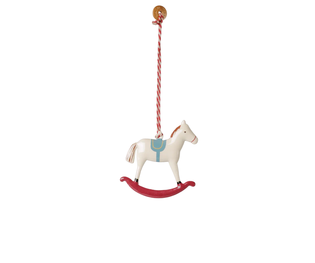 Maileg Metallornament Schaukelpferd – Rot