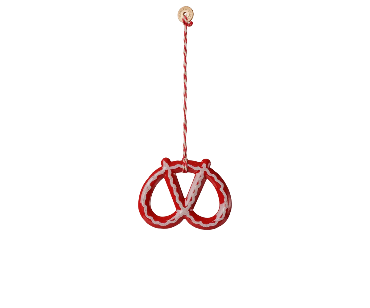 Maileg Metallornament Geschenkset Peter's Christmas – Rot/Blau