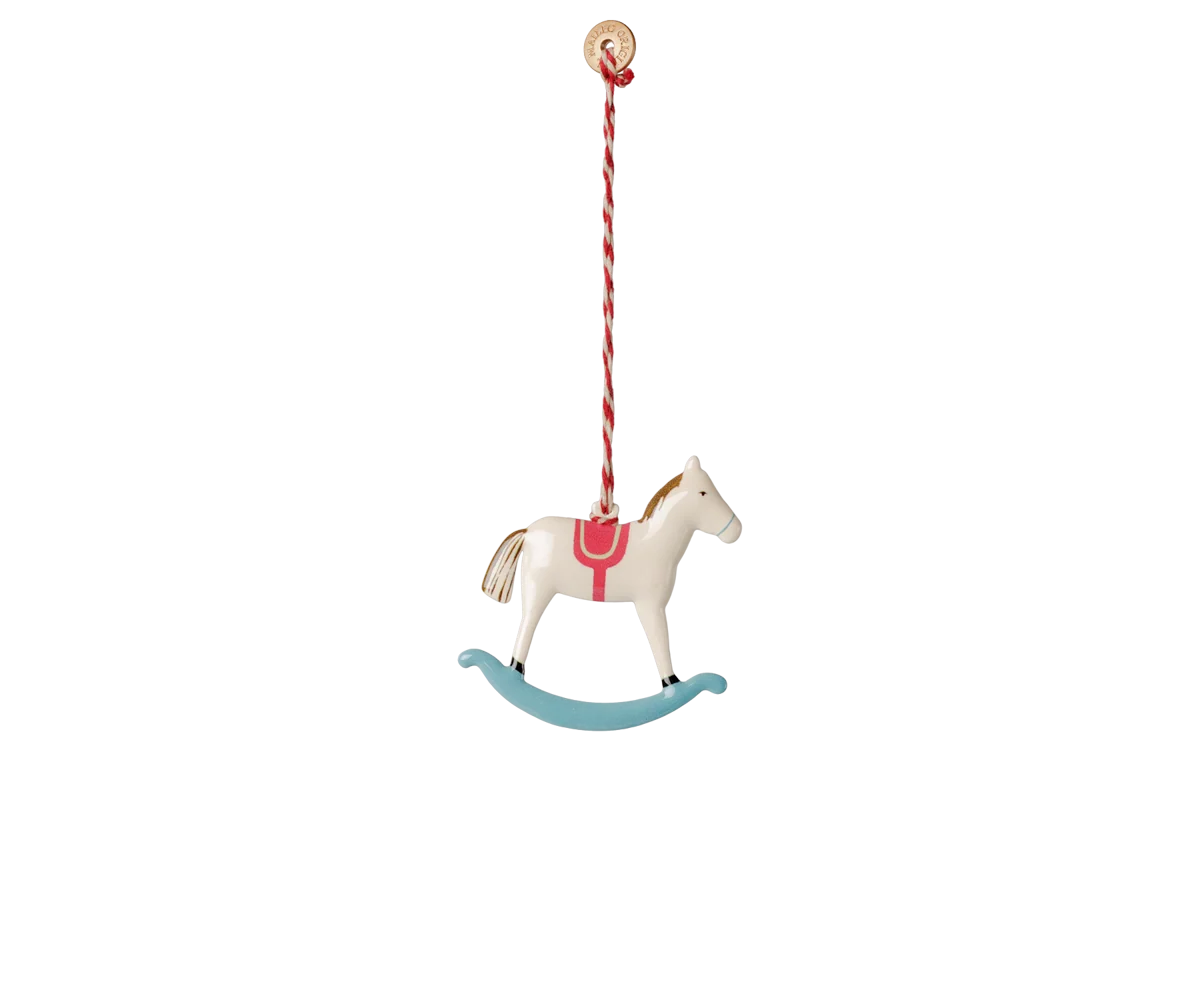Maileg Metallornament Geschenkset Peter's Christmas – Rot/Blau