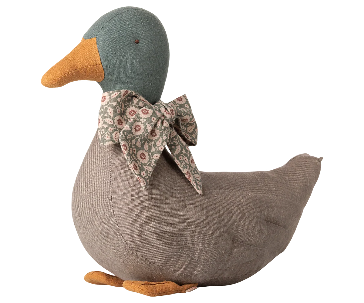 Maileg Ente mit Schleife – Grau