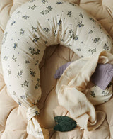 Dear April - Stillkissen mit langen Bändern, Blueberries