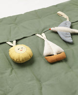 Bestickte Spielmatratze Sailboats