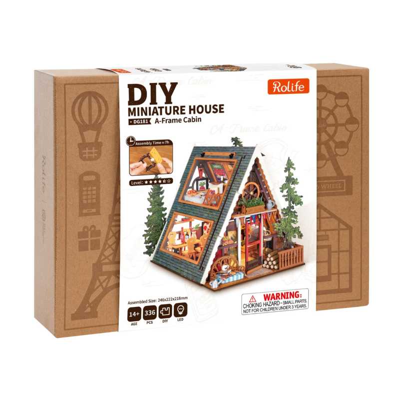 Holzbausatz "A-Frame Cabin"