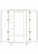 KAS Kopenhagen Kai Kleiderschrank – Creme