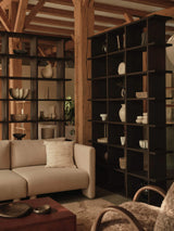 Bookshelf with hooks