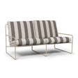 Ferm LivingDesert Stripe Outdoor Sofa Cashmere / Chocolate