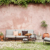 Ferm LivingDesert Stripe Outdoor Sofa Cashmere / Chocolate