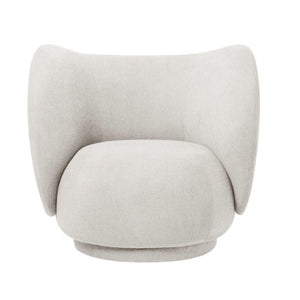 Ferm Living Rico Lounge Chair Bouclé Off-White