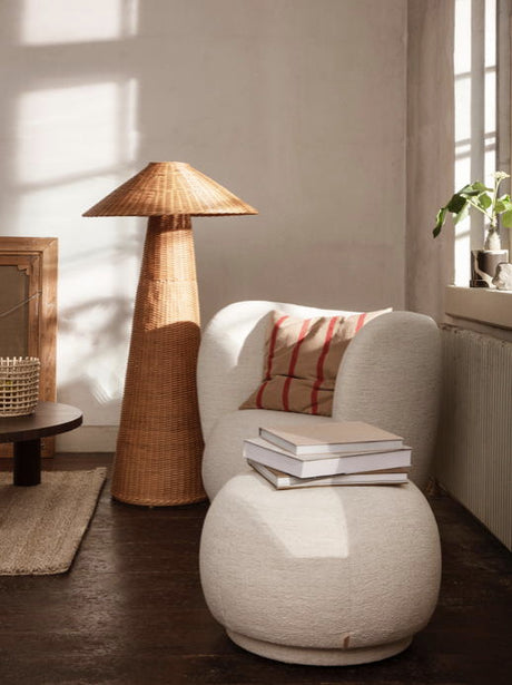 Ferm Living Rico Pouf Bouclé Off-White