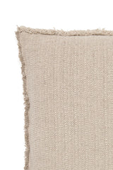 Lorena Canals Handgewebtes Baumwollkissen – Natural / Beige, 45 × 45 cm