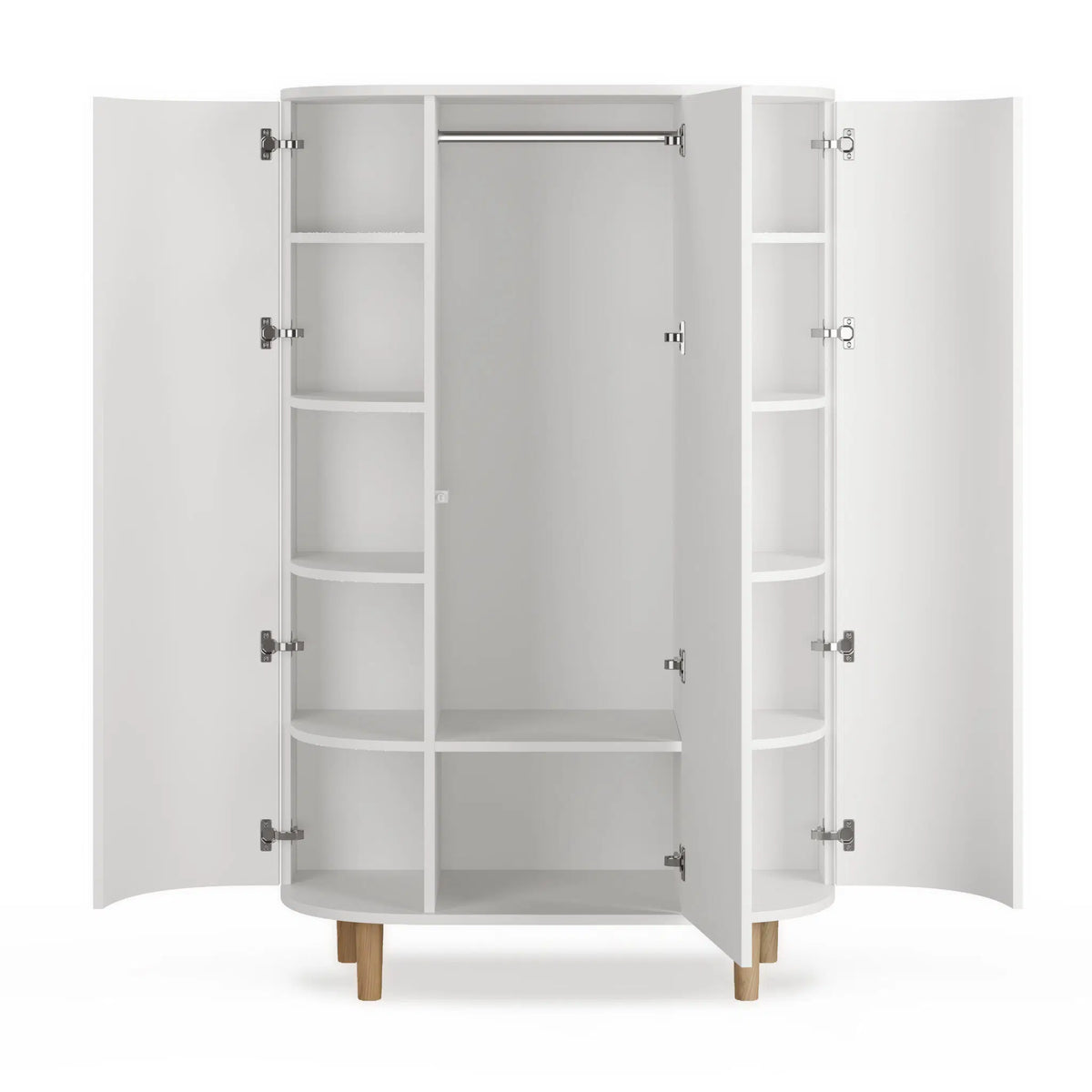 Wardrobe, 3 doors, white, Wood Collection