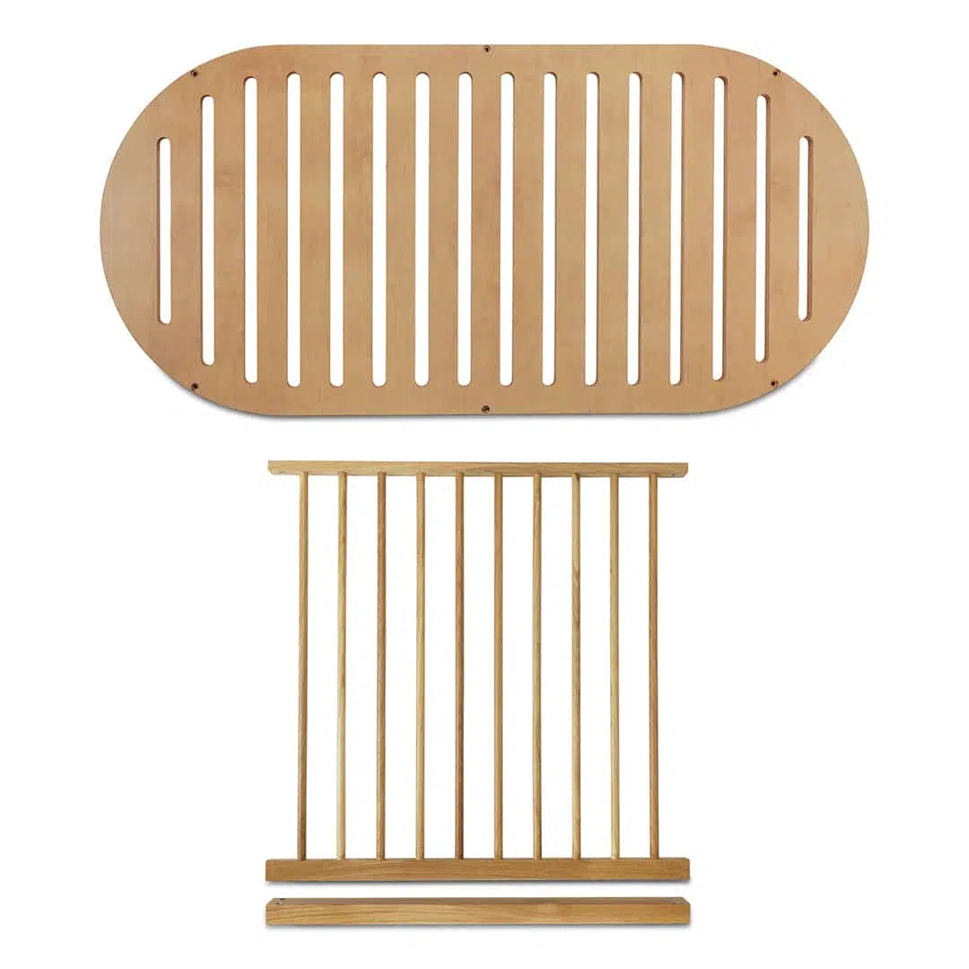 Wood Lounger Bed White 120 cm