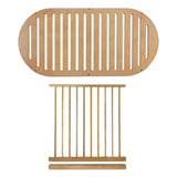 Wood Lounger Bed White 120 cm
