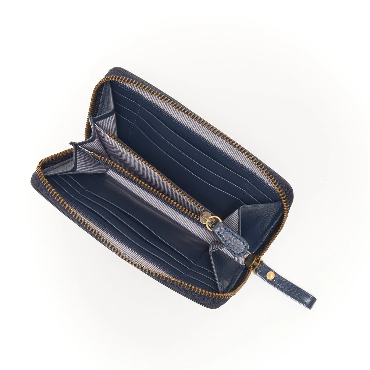 Mittleres Reissverschluss Portemonnaie Navy