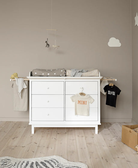 2 drawers and laundry bag for Seaside changing table