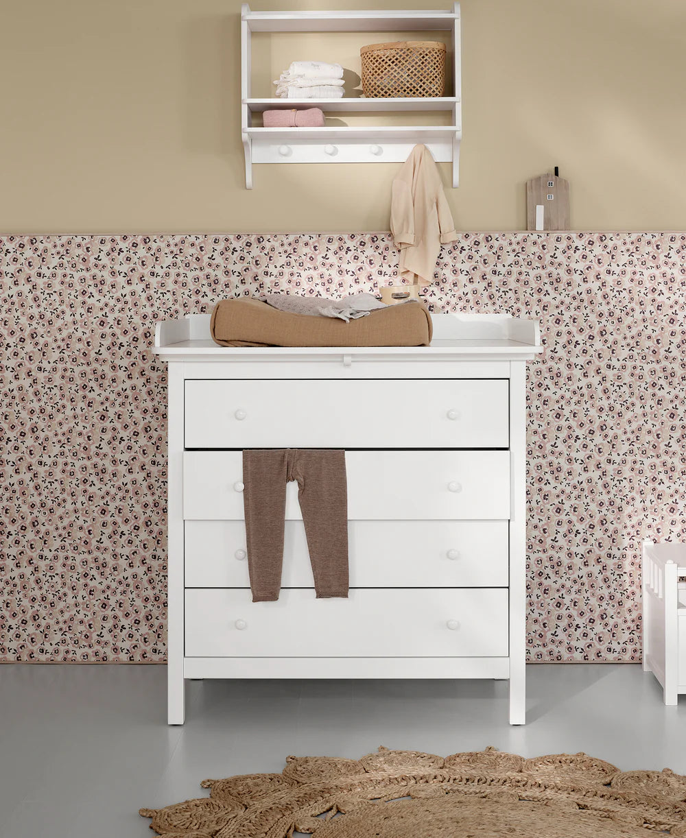 Oliver Furniture Seaside Wickelplatte für Kommode mit 4 Schubladen