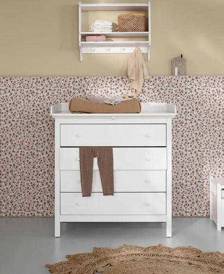 Oliver Furniture Seaside Wickelplatte für Kommode mit 4 Schubladen