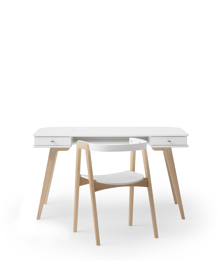 Wood Desk 66 cm &amp; Armchair