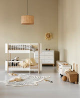 Wood Lounger Bed White 120 cm