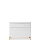 Oliver Furniture - Wood Kommode 3 Schubladen, Weiss/Eiche