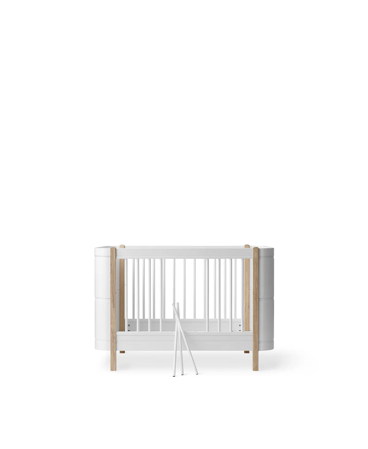 Mini+ baby bed excl. conversion kit junior bed oak