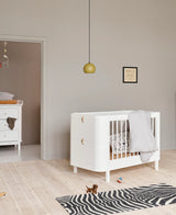 Mini+ baby bed excl. conversion kit junior bed oak