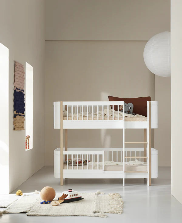 Wood Lounger Bed White 120 cm