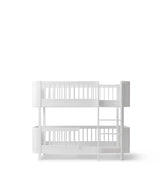 Mini+ half-height bunk bed white/oak
