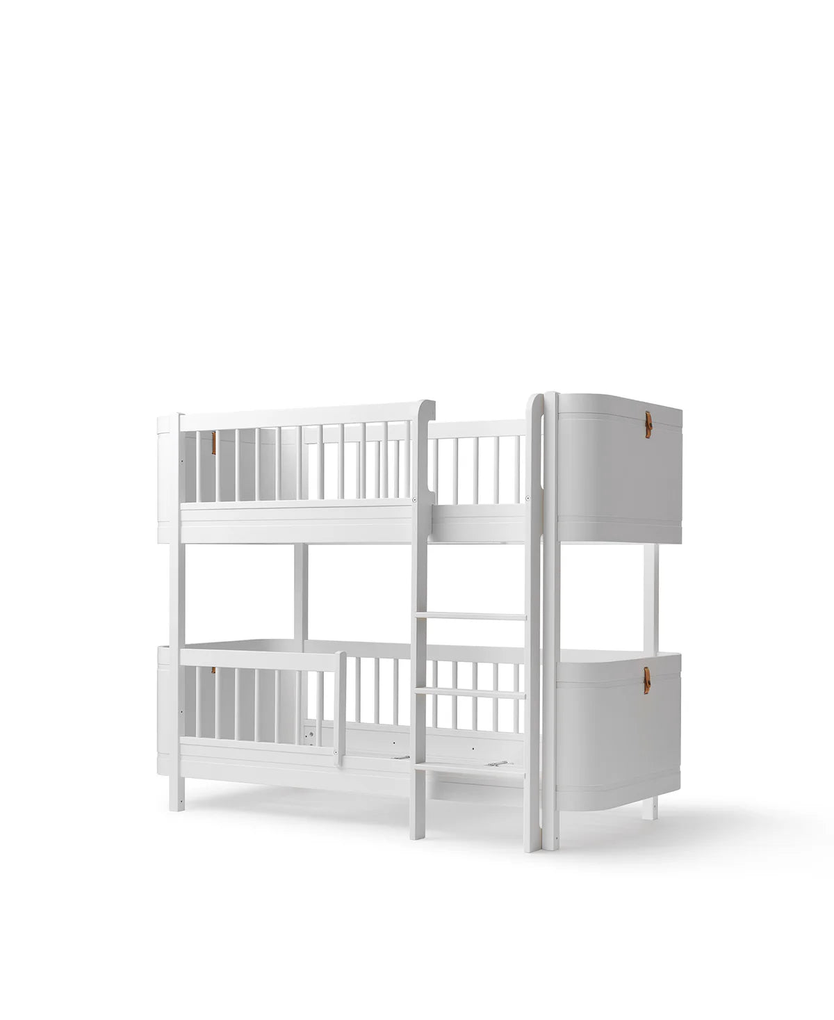 Mini+ half-height bunk bed white/oak