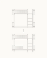 Wood Lounger Bed White 120 cm