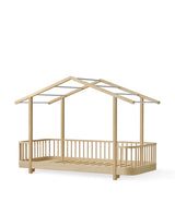 Wood Lounger Bed White 120 cm
