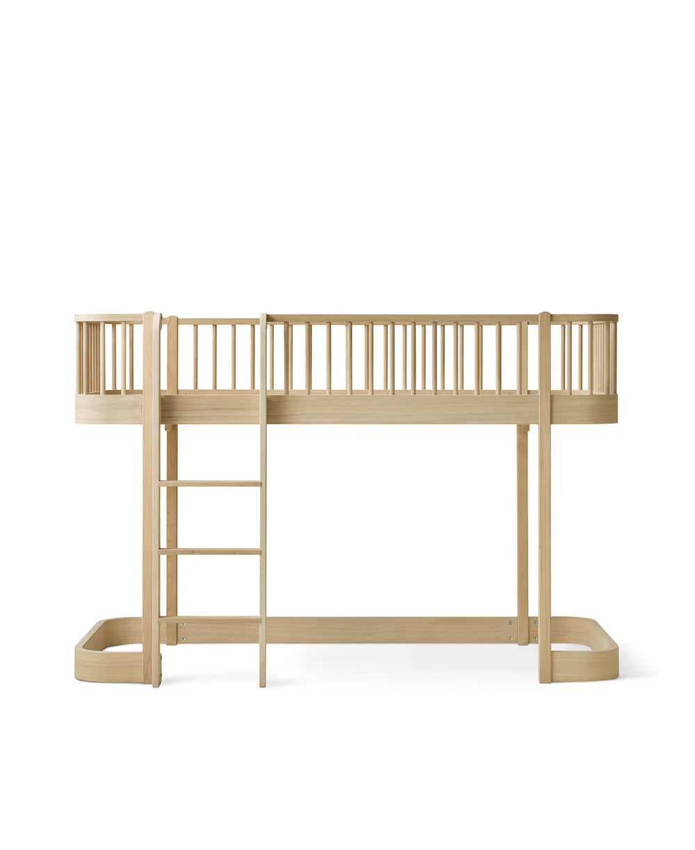 Wood Lounger Bed White 120 cm