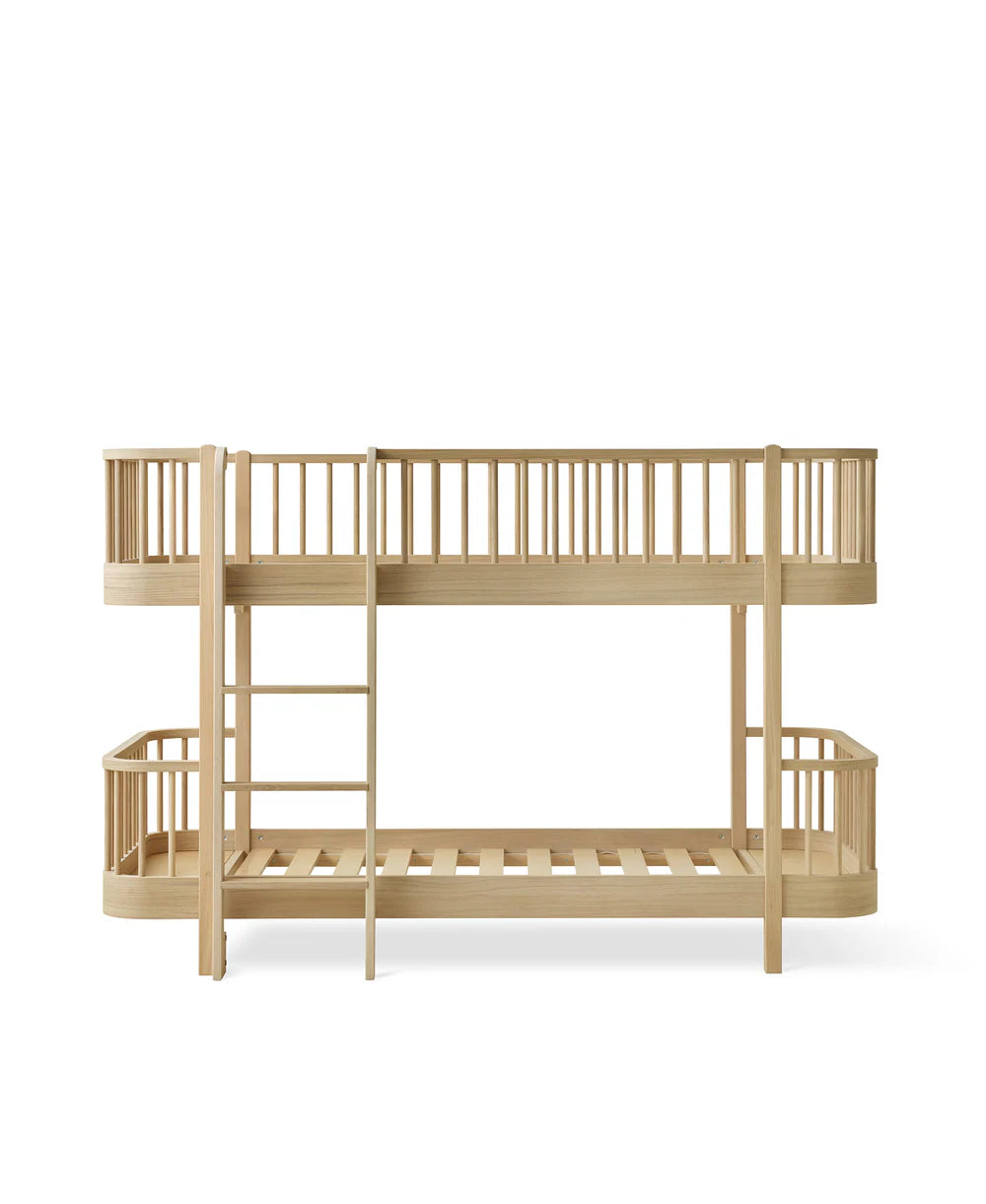 Wood Lounger Bed White 120 cm