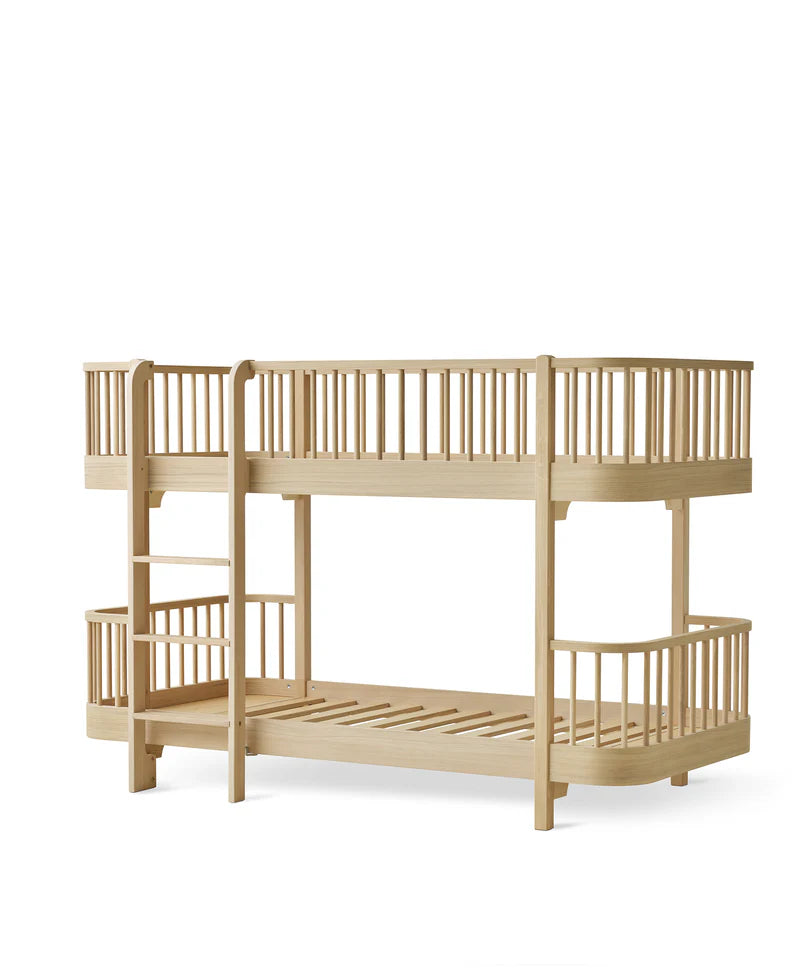 Wood Lounger Bed White 120 cm