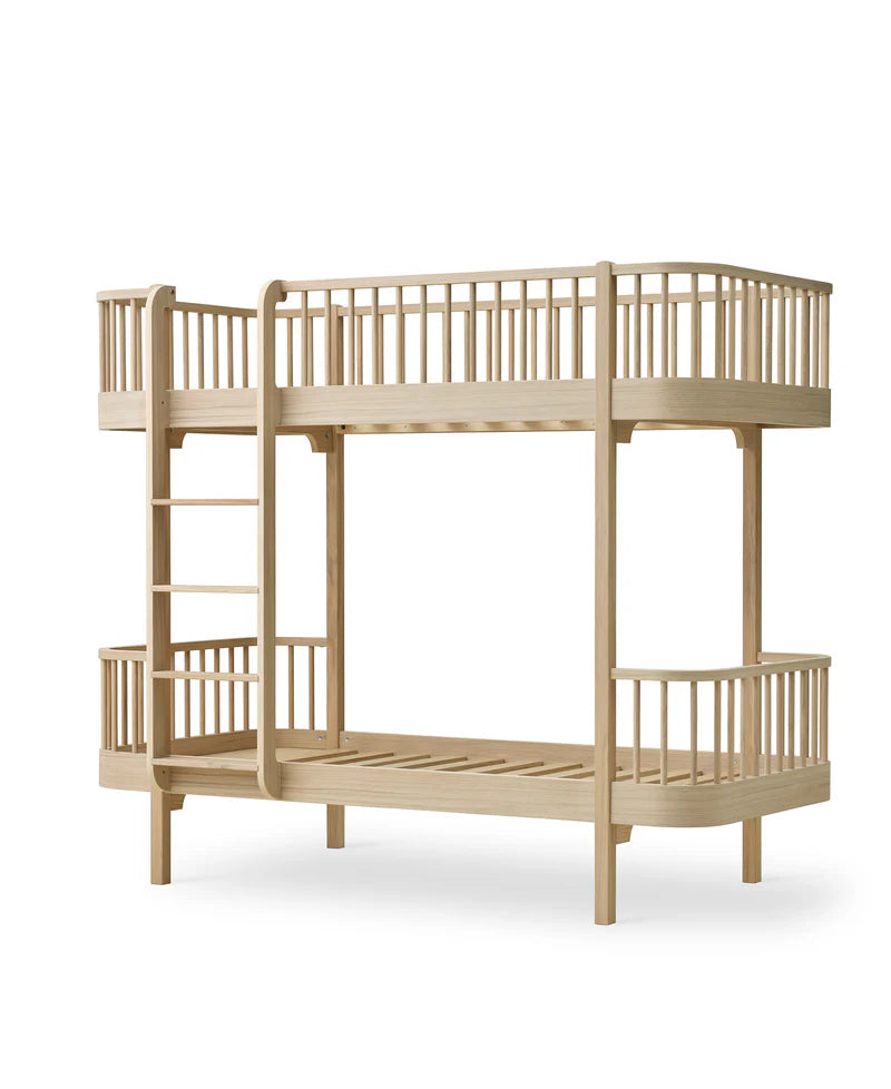 Wood Lounger Bed White 120 cm