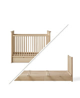Wood Lounger Bed White 120 cm