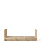 Wood Lounger Bed White 120 cm