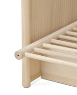 Wood Lounger Bed White 120 cm