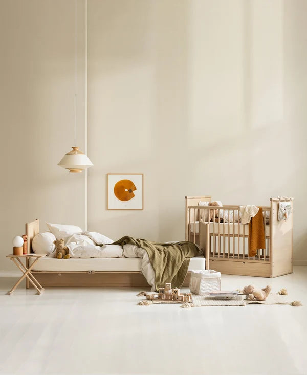 Wood Lounger Bed White 120 cm