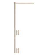 Wood Lounger Bed White 120 cm