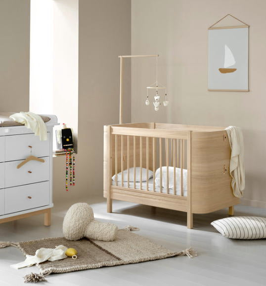 Oliver Furniture Mini+ Babybett inkl. Umbauset Juniorbett Eiche