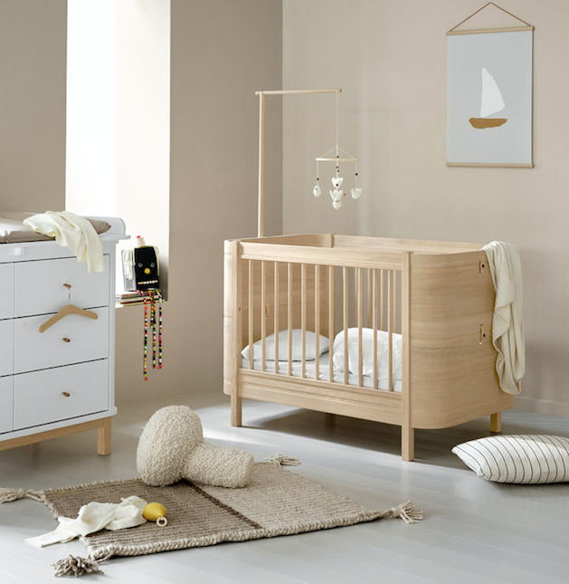 Oliver Furniture Mini+ Babybett inkl. Umbauset Juniorbett Eiche