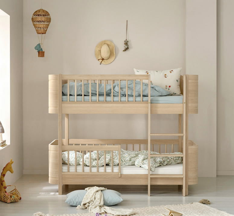 Mini+ halbhohes Etagenbett Eiche von Oliver Furniture