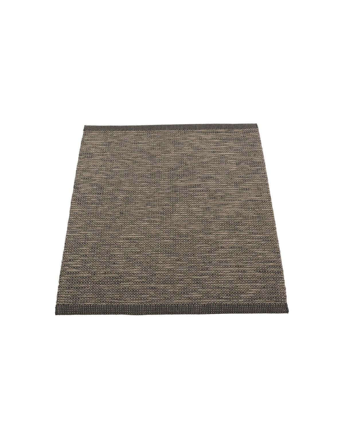 Pappelina SAM Kleiner Teppich – Black/Walnut 70 × 90 cm